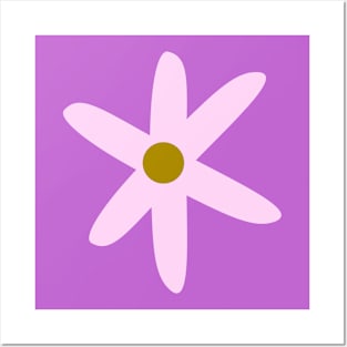 cute simple pink daisy Posters and Art